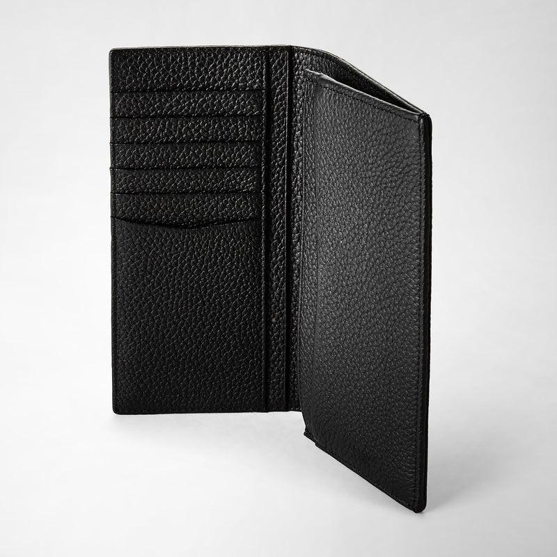 Serapian Portafoglio allungato in pelle cachemire nero Super Saving Price