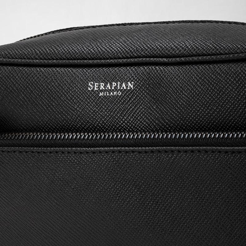 Serapian Wash bag recycled twill evoluzione eclipse black 50% di sconto con spedizione gratuita