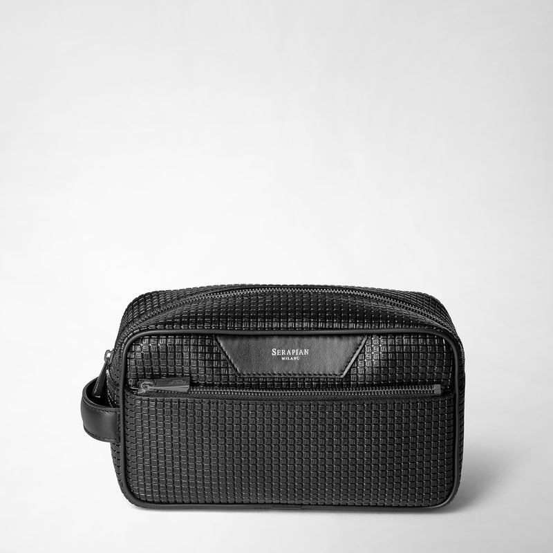 Serapian Trousse da bagno in stepan nero-nero eclissi Officina