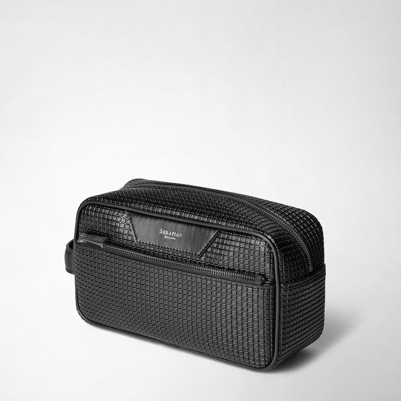 Serapian Trousse da bagno in stepan nero-nero eclissi Officina