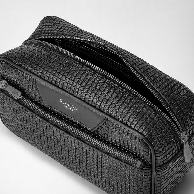 Serapian Trousse da bagno in stepan nero-nero eclissi Officina