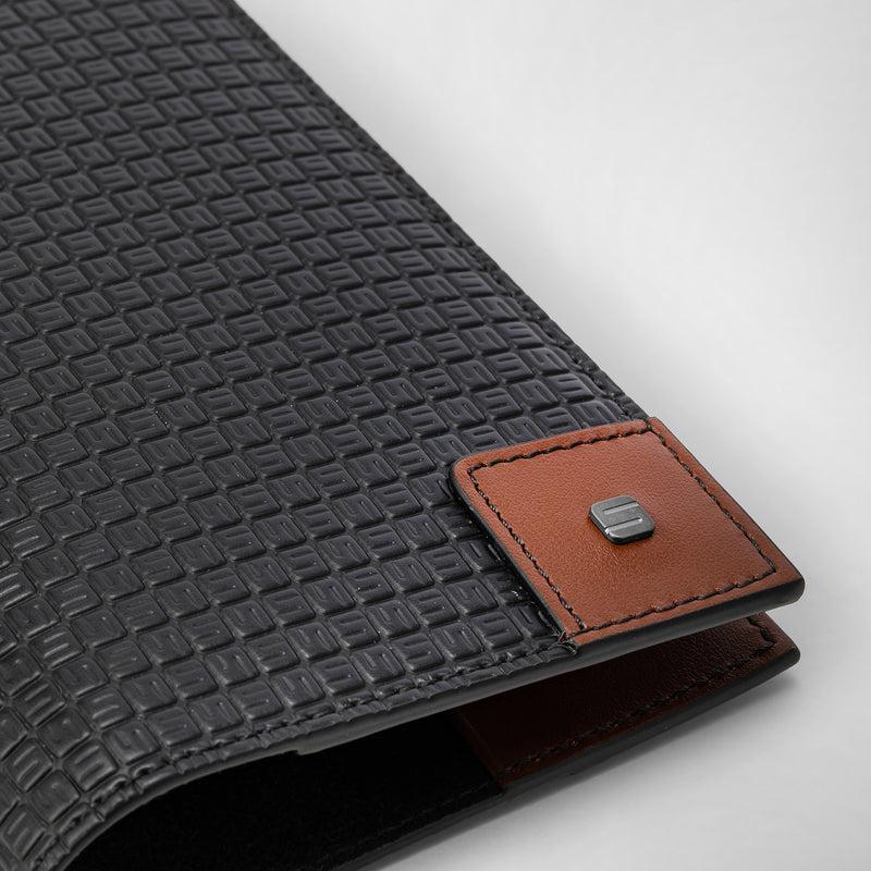 Serapian Passport holder in stepan 72 black cuoio Sconti questo mese