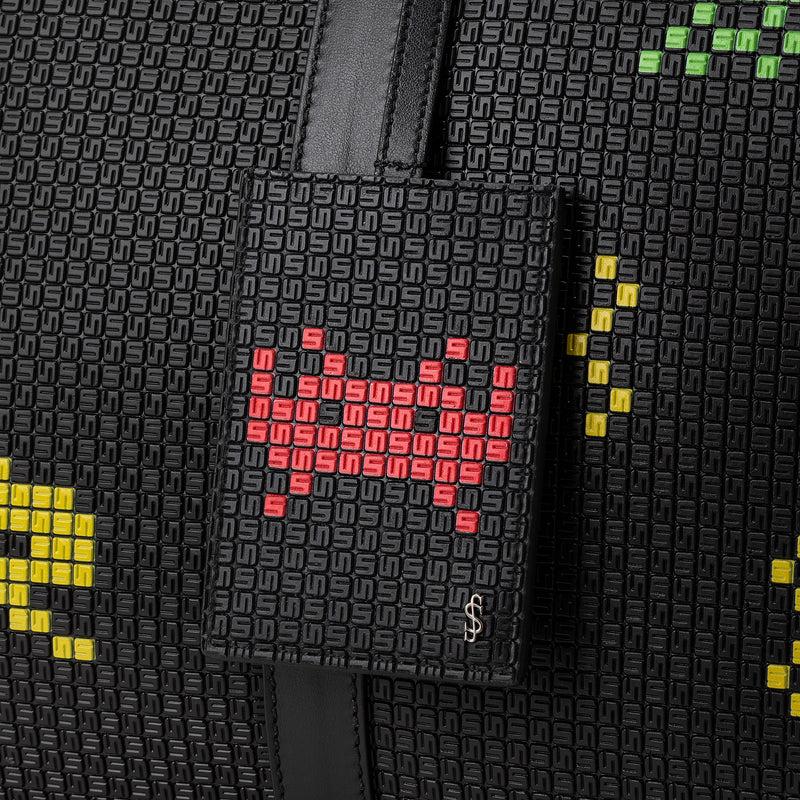 Serapian Targhetta per indirizzo in stepan nero space invaders Pezzi Unici