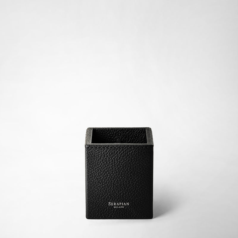 Serapian Portapenne in pelle cachemire nero Fino Al -60%