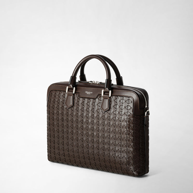 Serapian BORSA BUSINESS EXTRA SLIM IN MOSAICO Sconto
