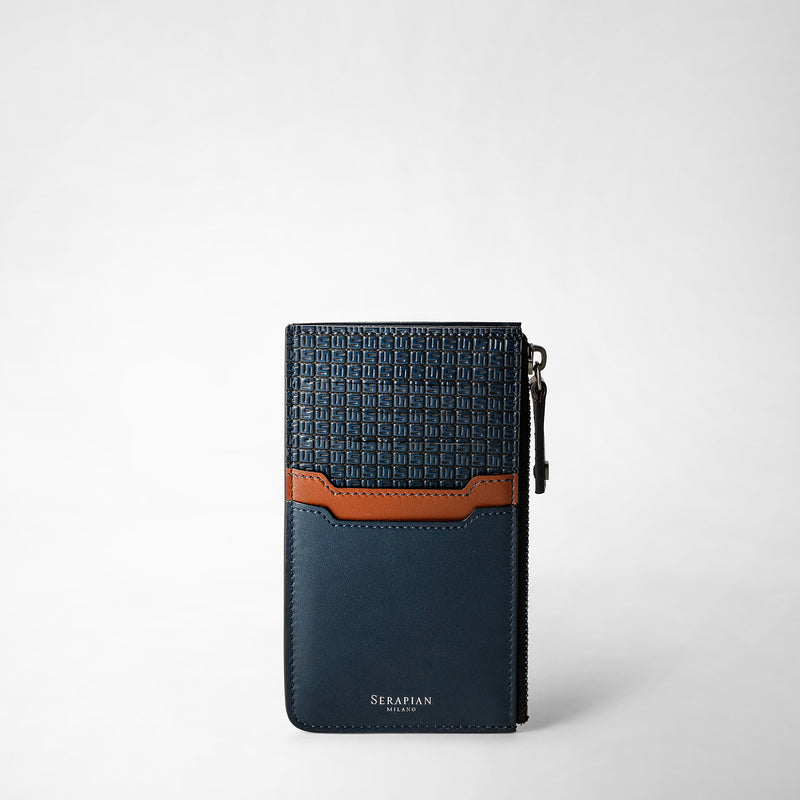 Serapian PORTACARTE CON ZIP IN STEPAN 72
