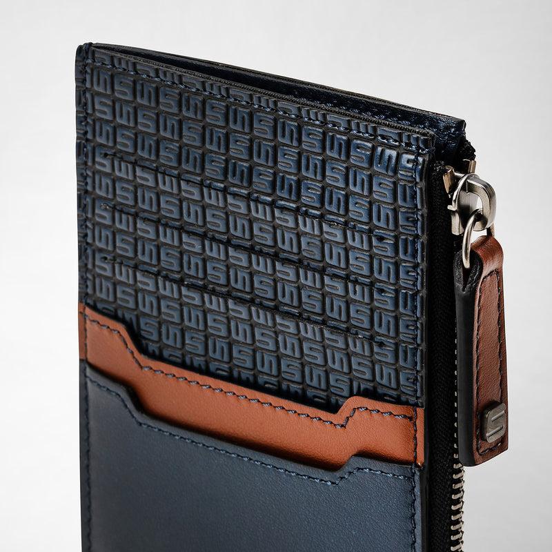 Serapian PORTACARTE CON ZIP IN STEPAN 72 Vendita Calda