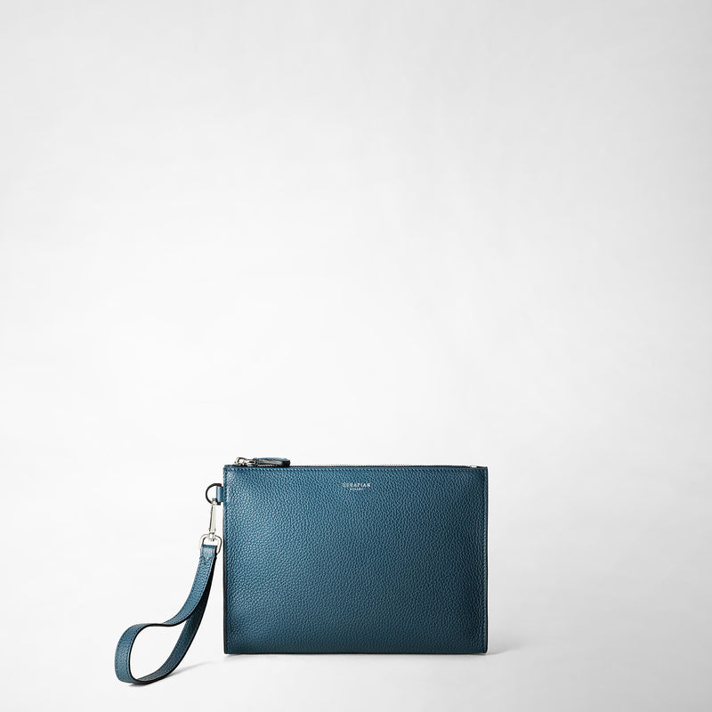 Serapian POCHETTE CON ZIP IN PELLE CACHEMIRE Sconto di tempo limitato