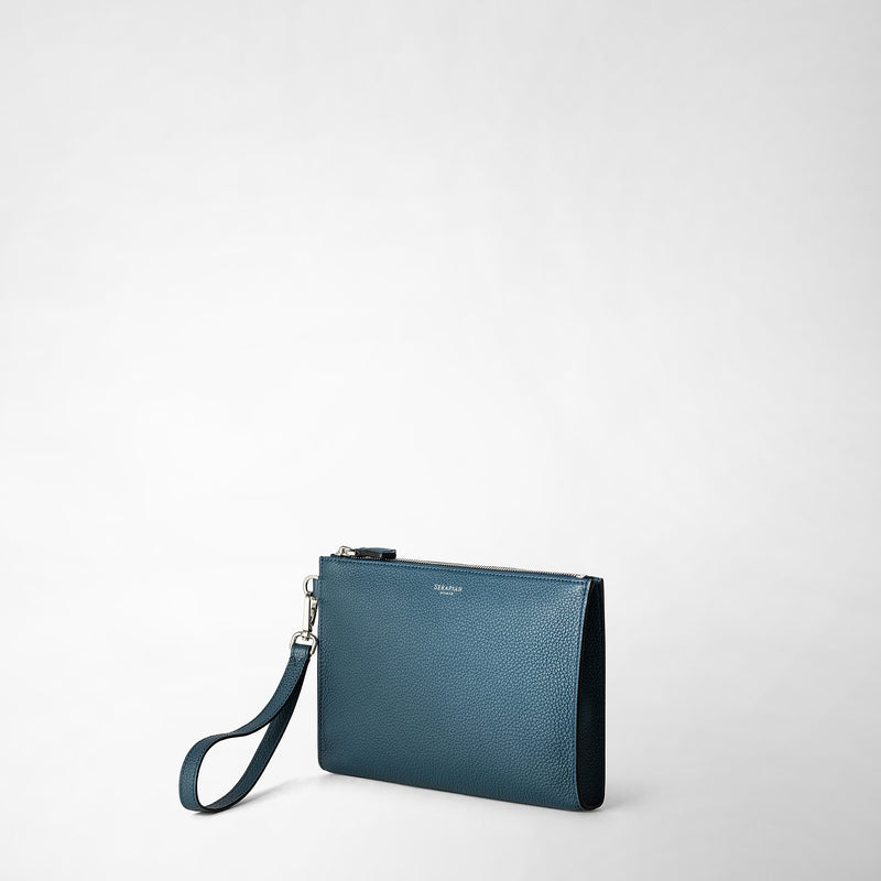 Serapian POCHETTE CON ZIP IN PELLE CACHEMIRE Sconto di tempo limitato