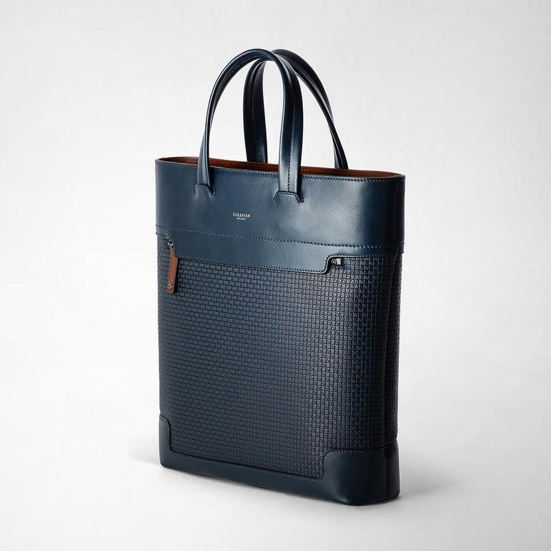 Serapian TOTE BAG VERTICALE IN STEPAN 72 Prezzo di fabbrica