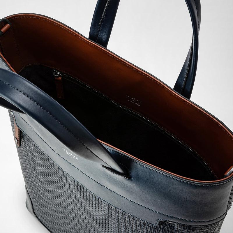 Serapian TOTE BAG VERTICALE IN STEPAN 72 Prezzo di fabbrica