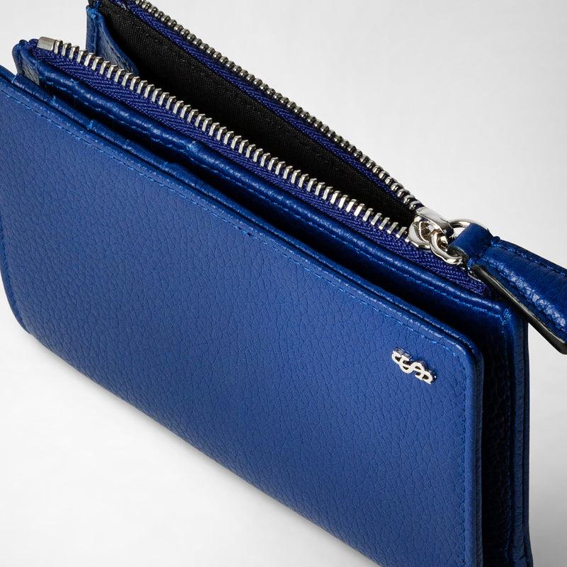 Serapian PORTAFOGLIO VERTICALE CON ZIP IN PELLE CACHEMIRE Grande vendita