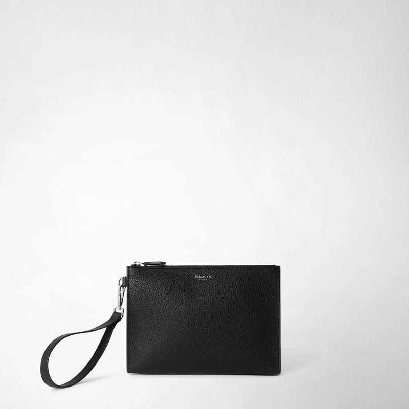 Serapian POCHETTE CON ZIP IN PELLE CACHEMIRE Online Outlet