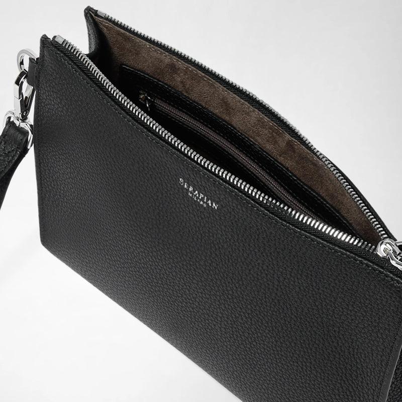 Serapian POCHETTE CON ZIP IN PELLE CACHEMIRE Online Outlet