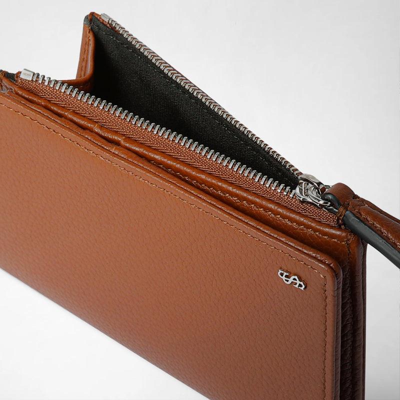 Serapian PORTAFOGLIO VERTICALE CON ZIP IN PELLE CACHEMIRE Nuovi prodotti