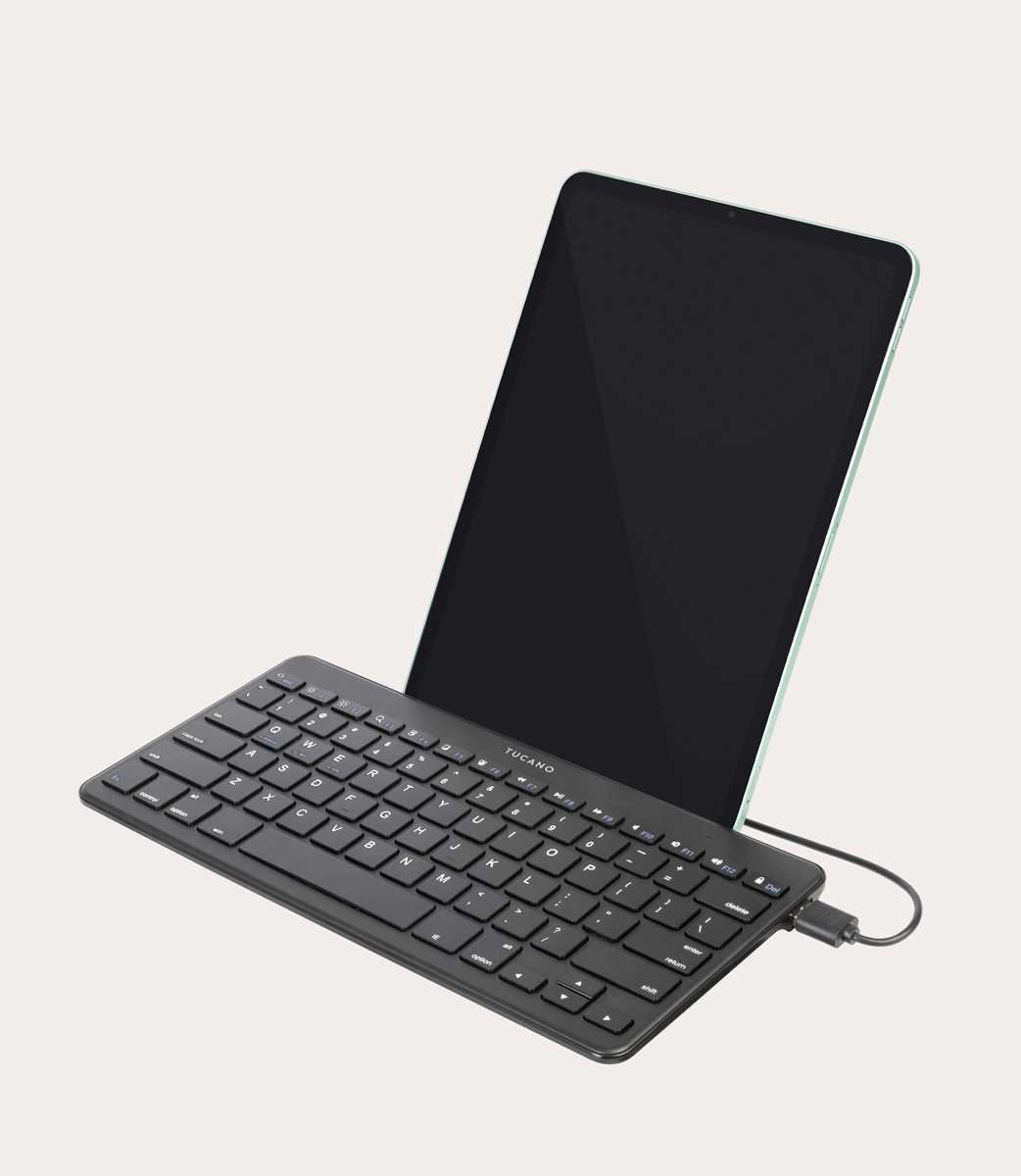 Tucano Tastiera per tablet con stand e cavo Type-C e Micro-USB Novità