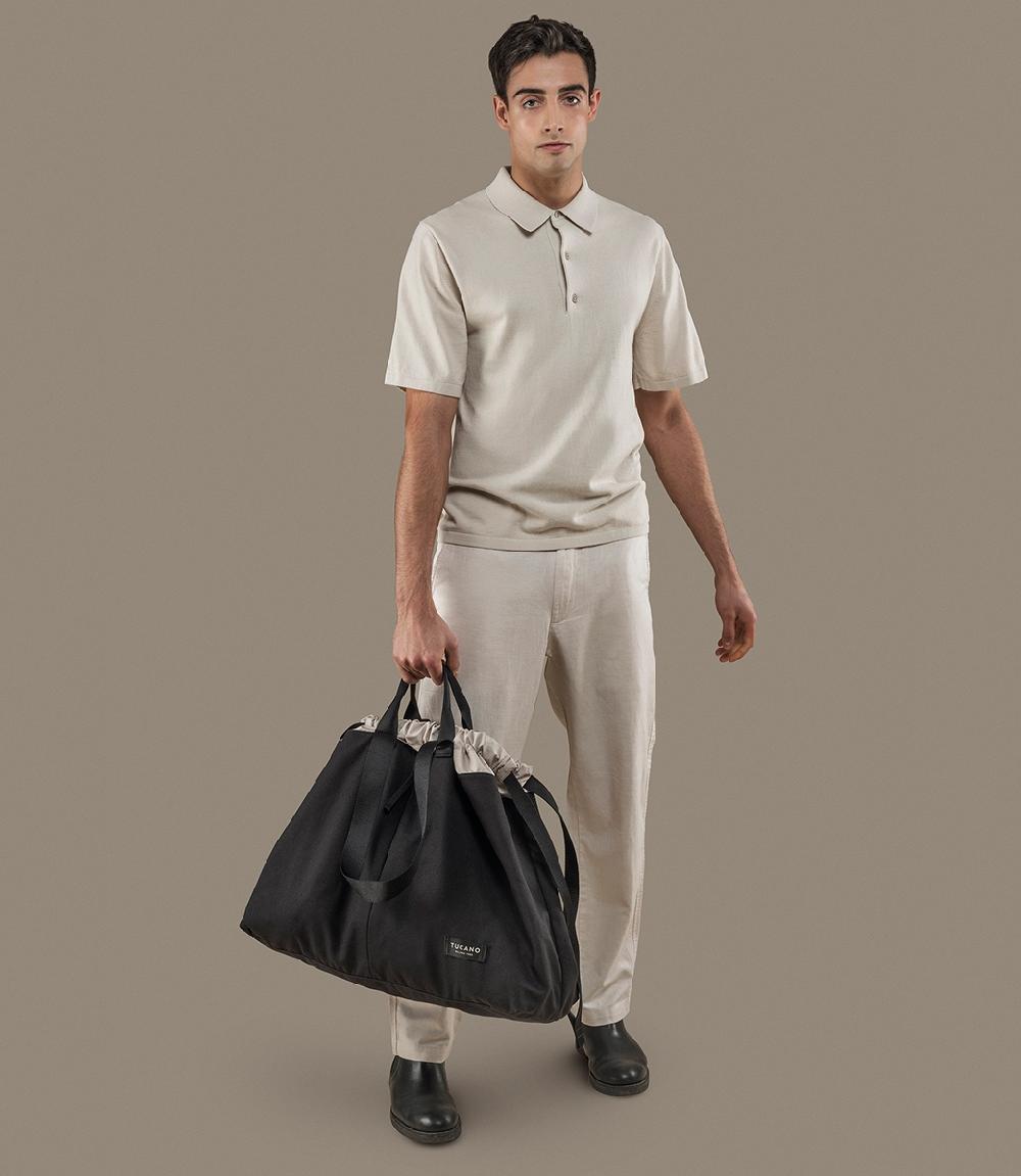 Tucano Borsa shopper in canvas misura large Italia