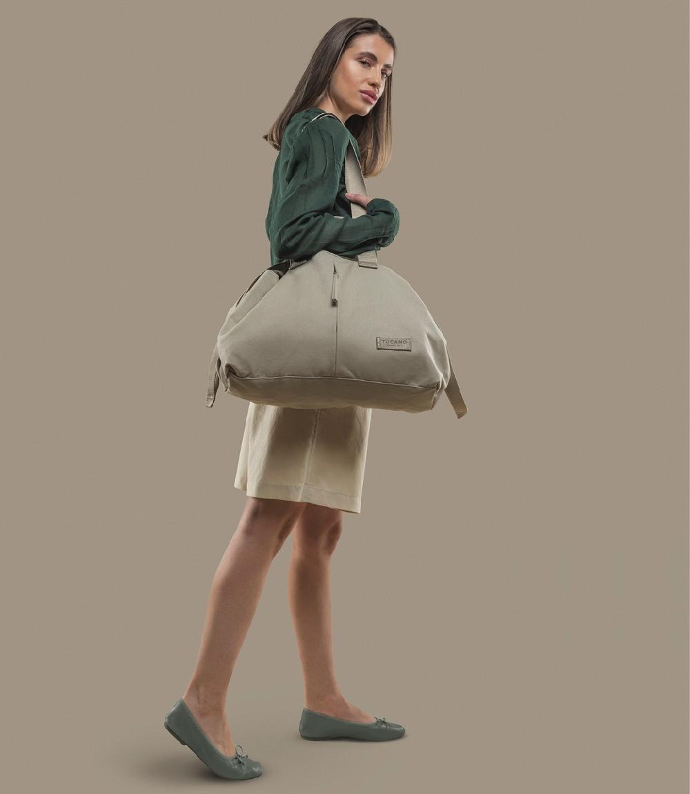 Tucano Borsa shopper in canvas misura medium 2025
