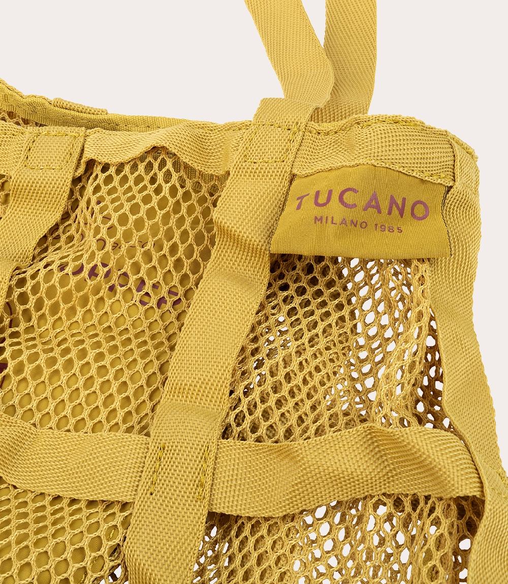 Tucano Borsa shopper pieghevole in rete ottenuta dalla plastica riciclata Enormi risparmi