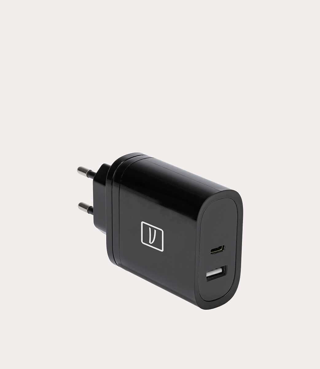 Tucano Doppio caricabatteria da parete USB-A/USB-C GaN da 65W Latest stili