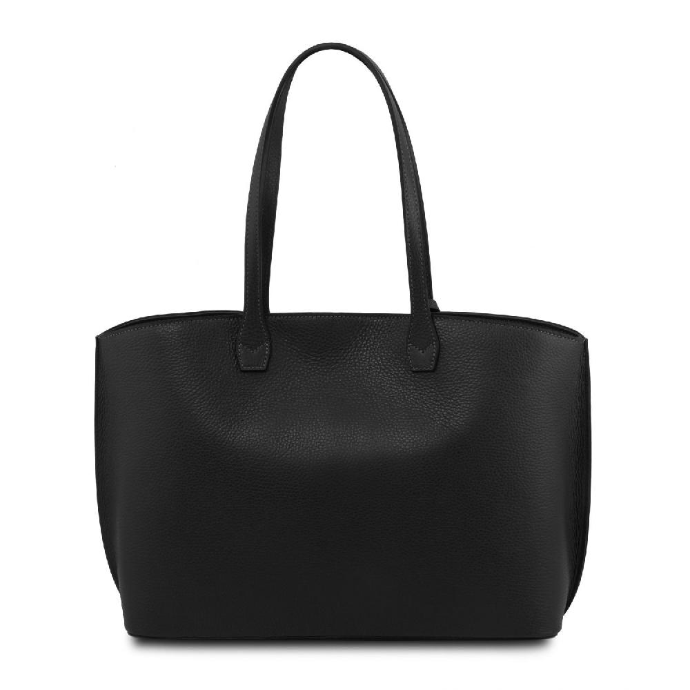 ﻿Tuscany Leather Leather Shopping bag In Linea