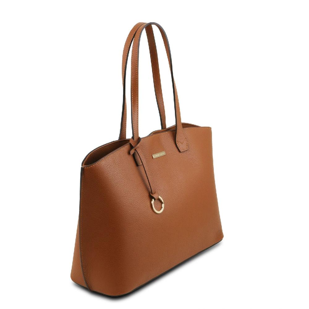 Tuscany Leather Leather Shopping bag Qualità