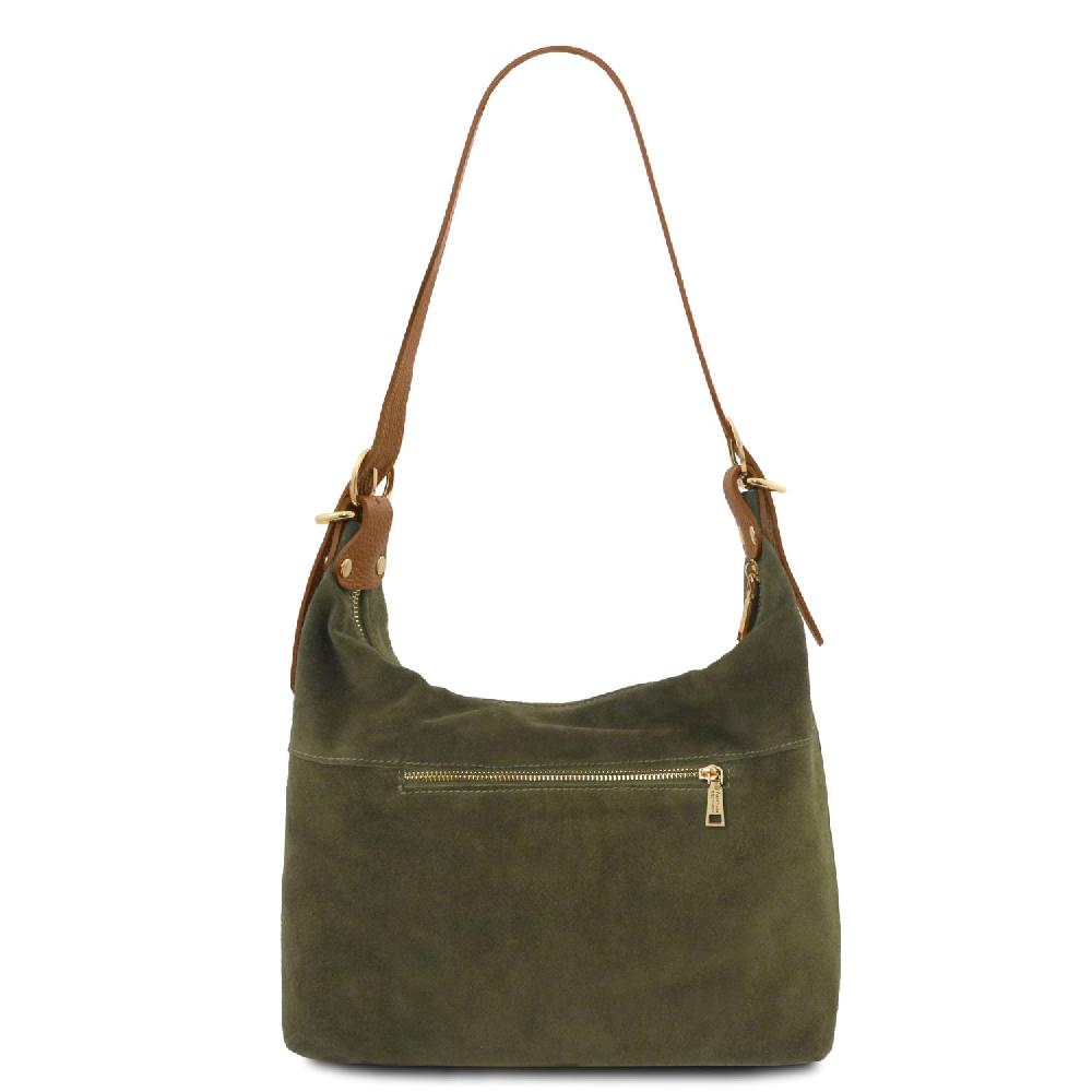 Tuscany Leather Schultertasche aus Wildleder Qualità