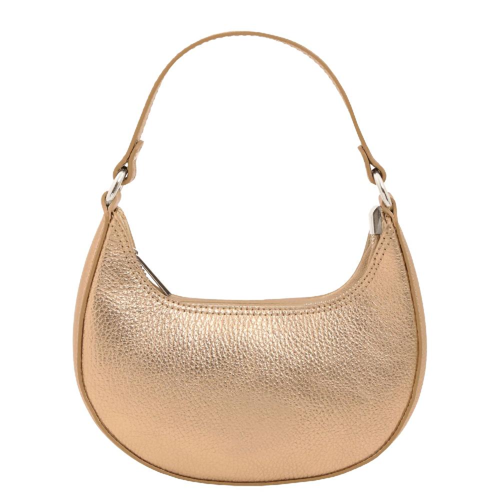 Tuscany Leather Handtasche aus Weichem Metallic-Leder mit Schulterkette Spedizione Gratuita