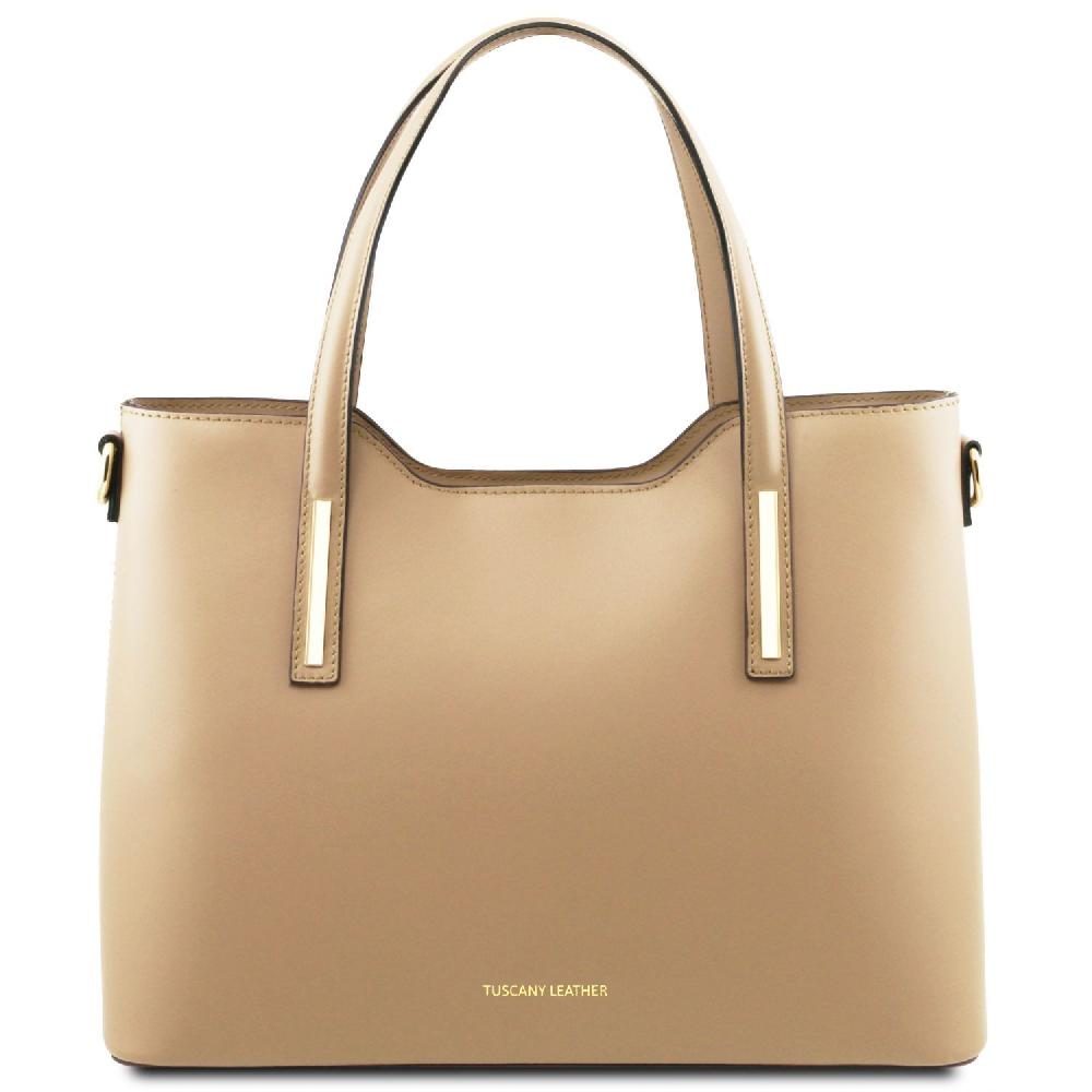 Tuscany Leather Leather Tote In Linea