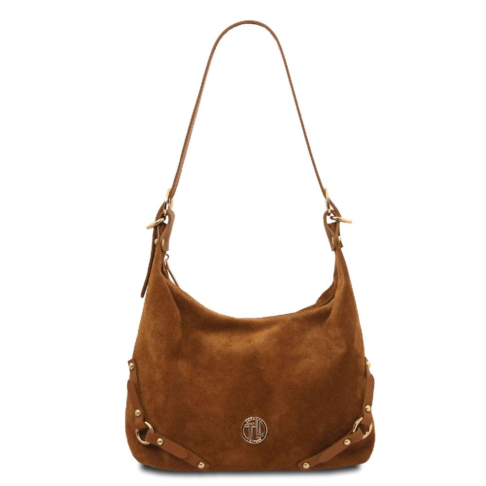 Tuscany Leather Bolso de asa Larga en Piel Agamuzada Sottocosto