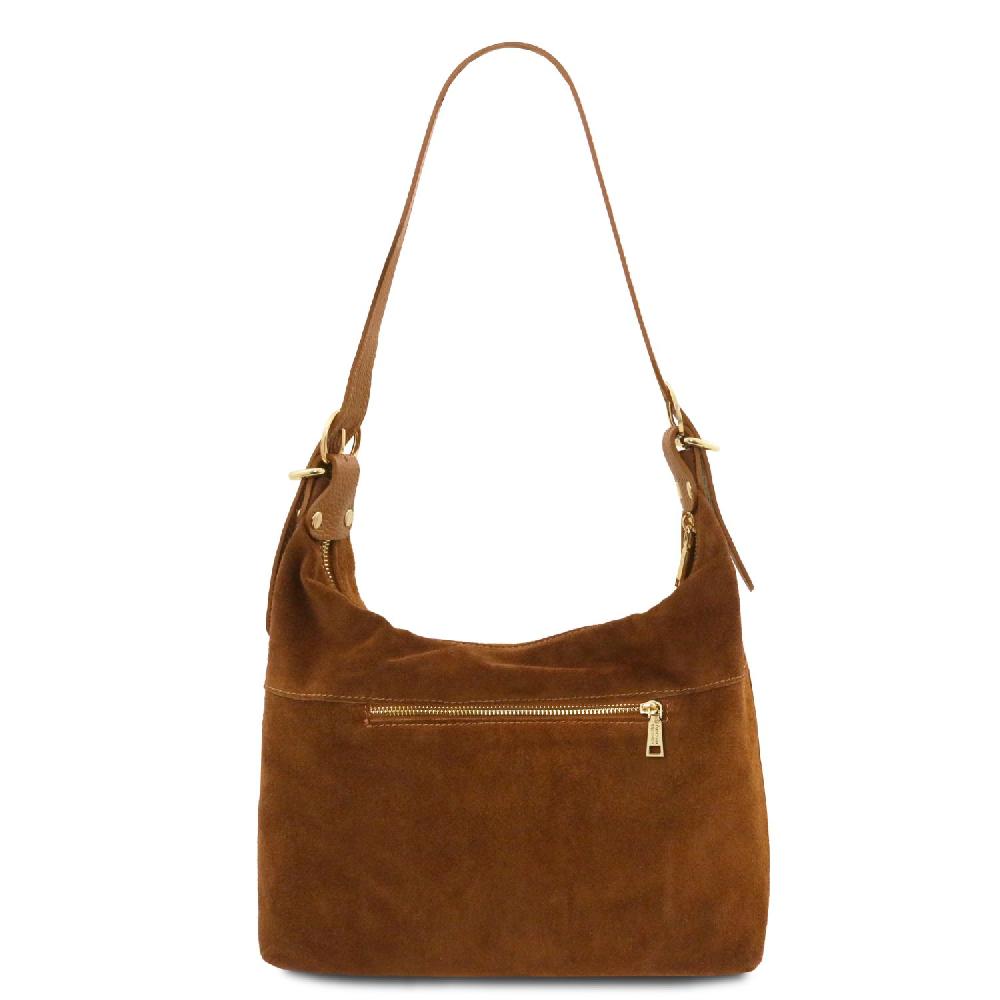 Tuscany Leather Bolso de asa Larga en Piel Agamuzada Sottocosto