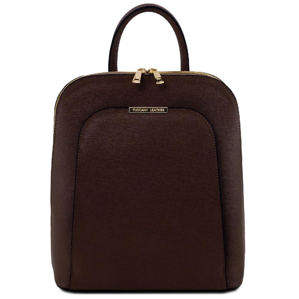 Tuscany Leather Zaino da Donna in Pelle Saffiano Flash Sale