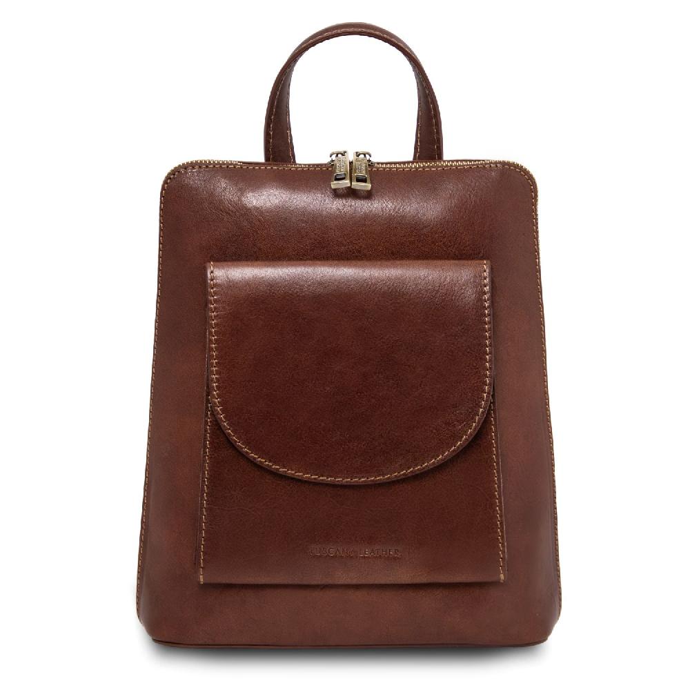 Tuscany Leather Zaino Piccolo da Donna in Pelle Grandi sconti