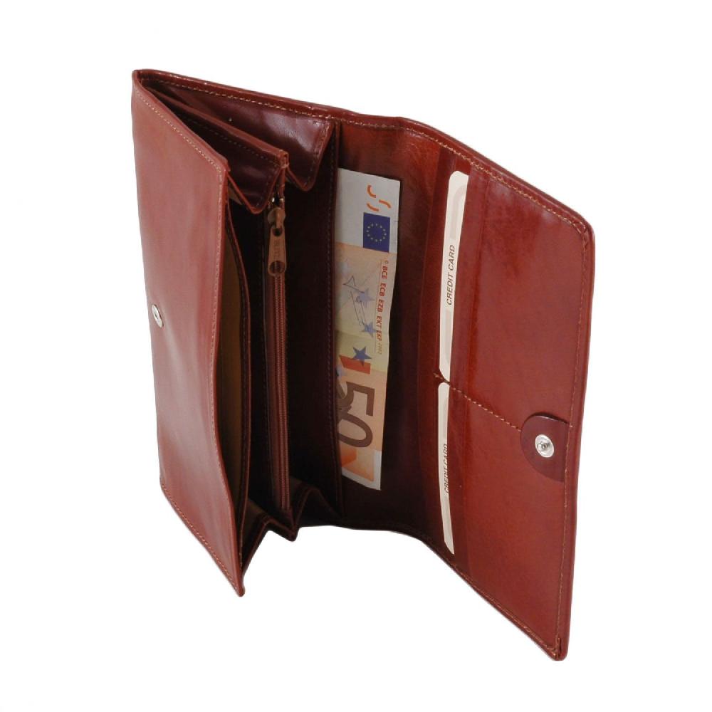 Tuscany Leather Esclusivo Portafoglio da Donna in Pelle Esporta salva