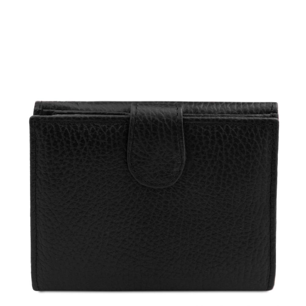 Tuscany Leather Esclusivo Portafoglio da Donna 3 Ante con Portaspiccioli in Pelle Black Friday Prezzi