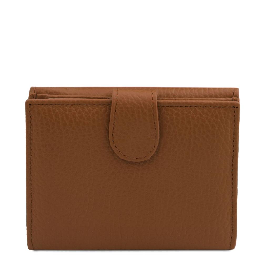 Tuscany Leather Esclusivo Portafoglio da Donna 3 Ante con Portaspiccioli in Pelle In vendita