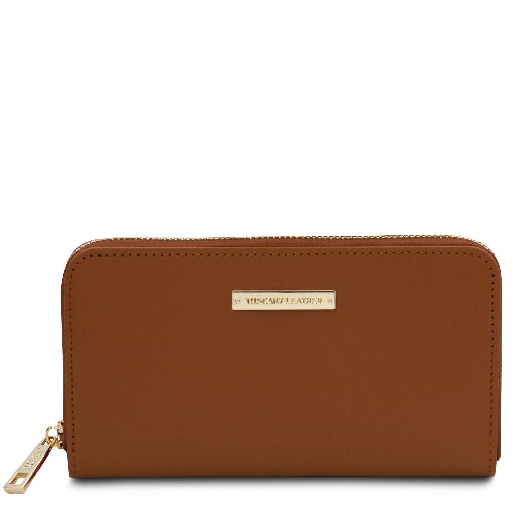 Tuscany Leather Esclusivo Portafogli in Pelle zip Around Italy