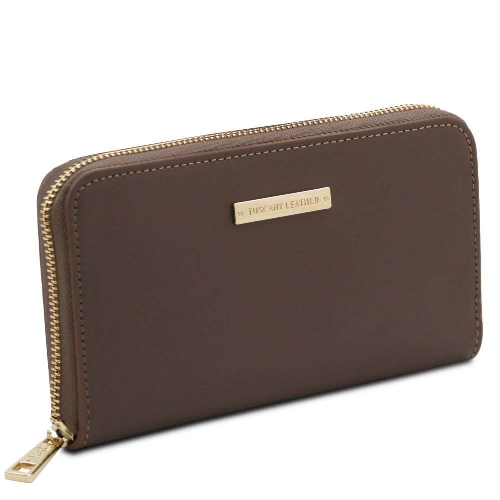 Tuscany Leather Esclusivo Portafogli in Pelle zip Around Italia