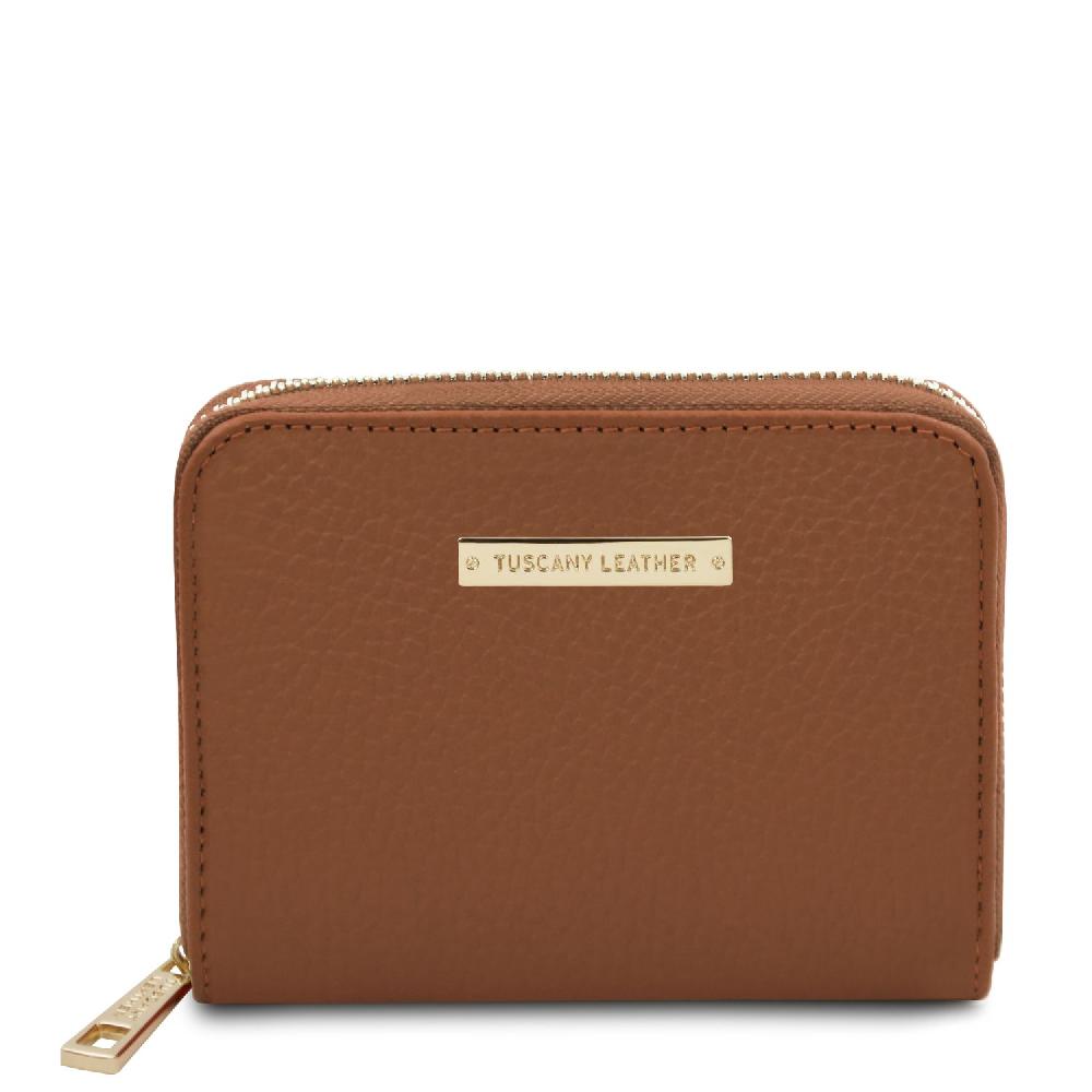 Tuscany Leather Esclusivo Portafogli in Pelle zip Around Vendita