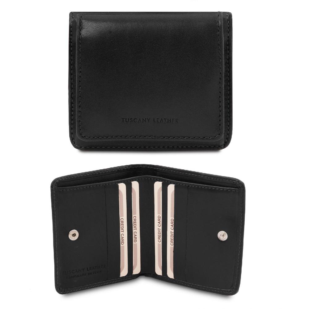 Tuscany Leather Esclusivo Portafogli in Pelle con Portamonete Soddisfazione Garantita