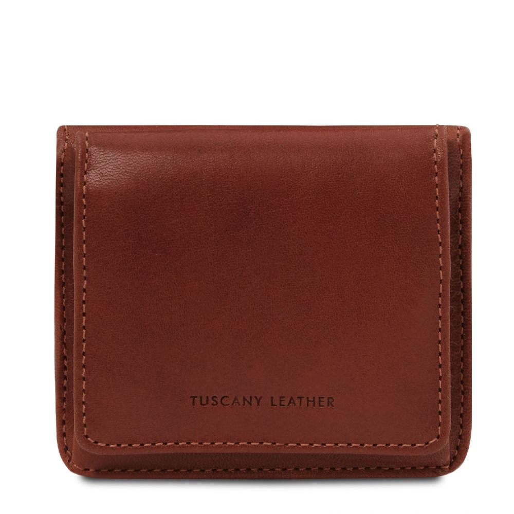 Tuscany Leather Esclusivo Portafogli in Pelle con Portamonete Qualità Garantita