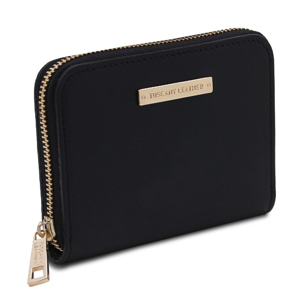 Tuscany Leather Esclusivo Portafogli in Pelle zip Around Prezzo Ridotto