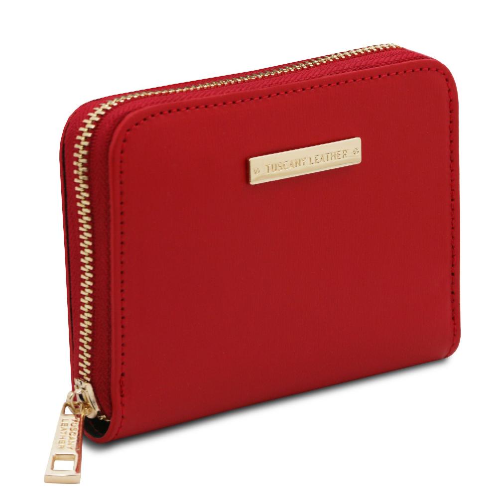 Tuscany Leather Esclusivo Portafogli in Pelle zip Around Presa