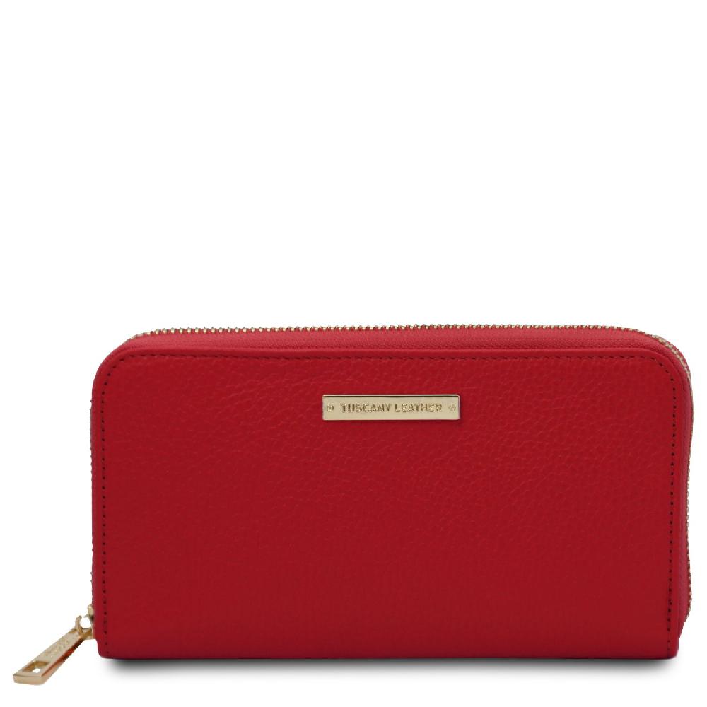 Tuscany Leather Esclusivo Portafogli in Pelle zip Around Outlet