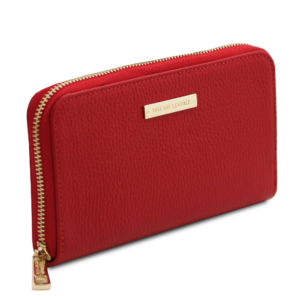 Tuscany Leather Esclusivo Portafogli in Pelle zip Around Outlet