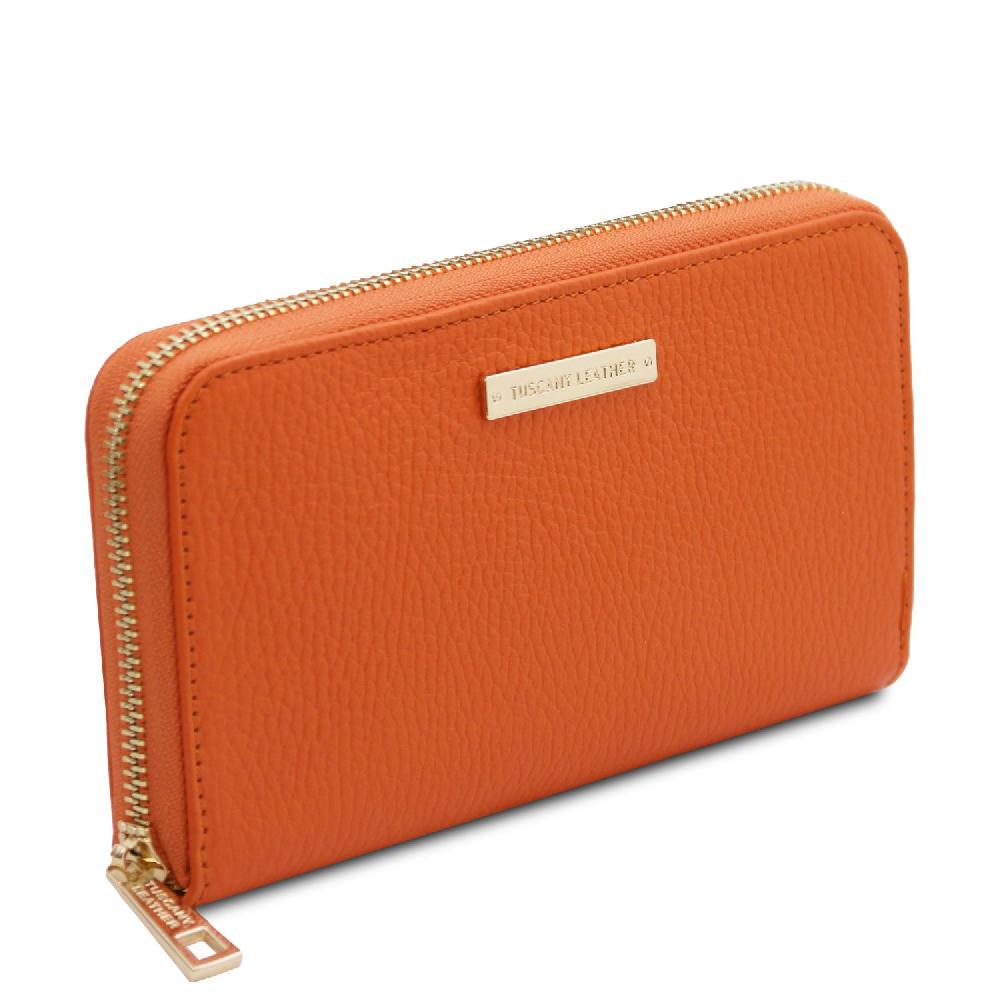 Tuscany Leather Esclusivo Portafogli in Pelle zip Around In Vendita