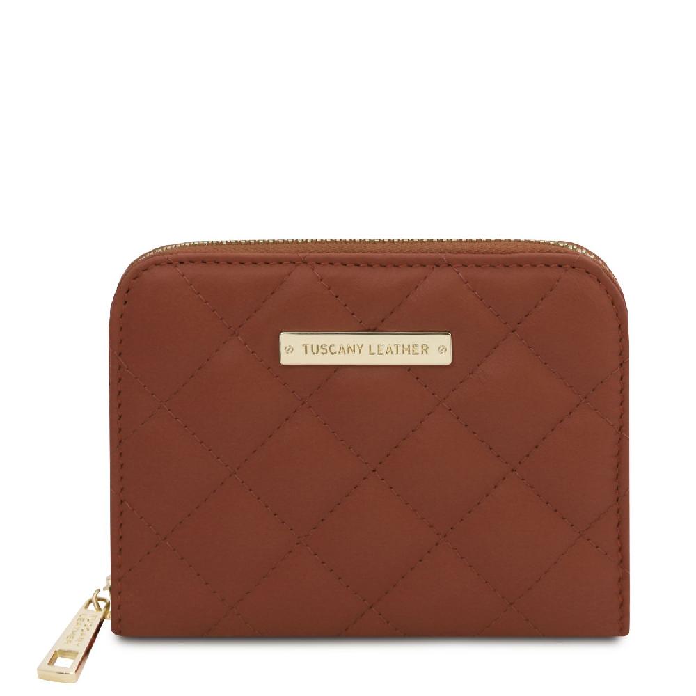 Tuscany Leather Esclusivo Portafogli in Pelle Morbida zip Around Negozio