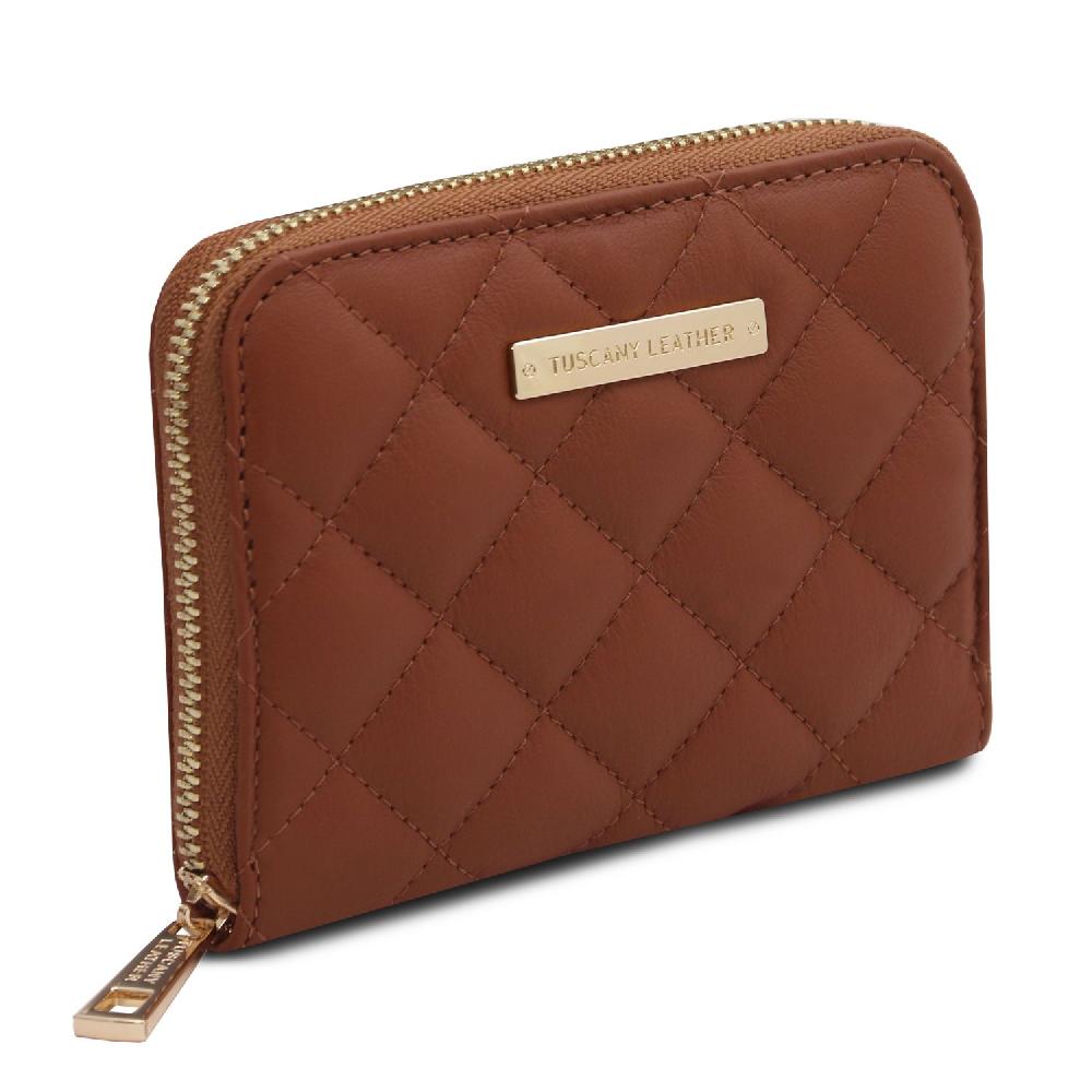 Tuscany Leather Esclusivo Portafogli in Pelle Morbida zip Around Negozio