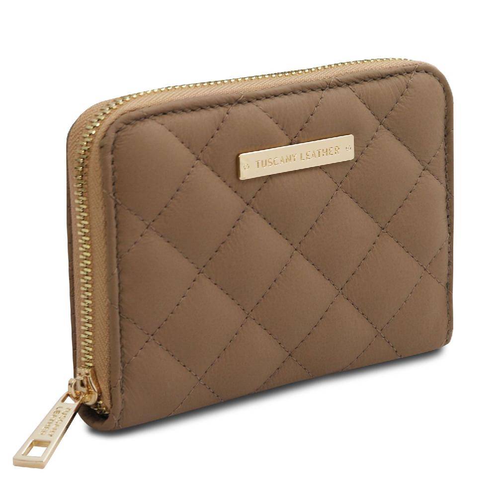 Tuscany Leather Esclusivo Portafogli in Pelle Morbida zip Around In Saldo
