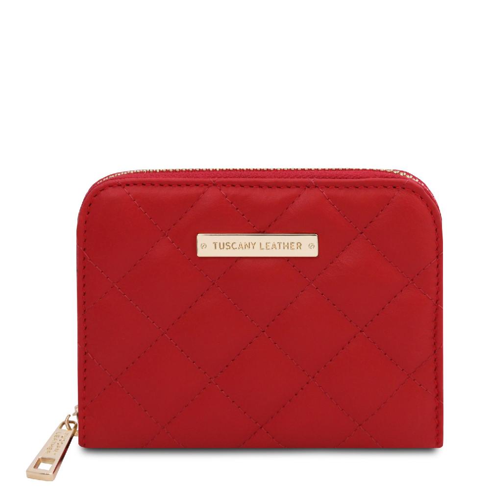 Tuscany Leather Esclusivo Portafogli in Pelle Morbida zip Around Moda